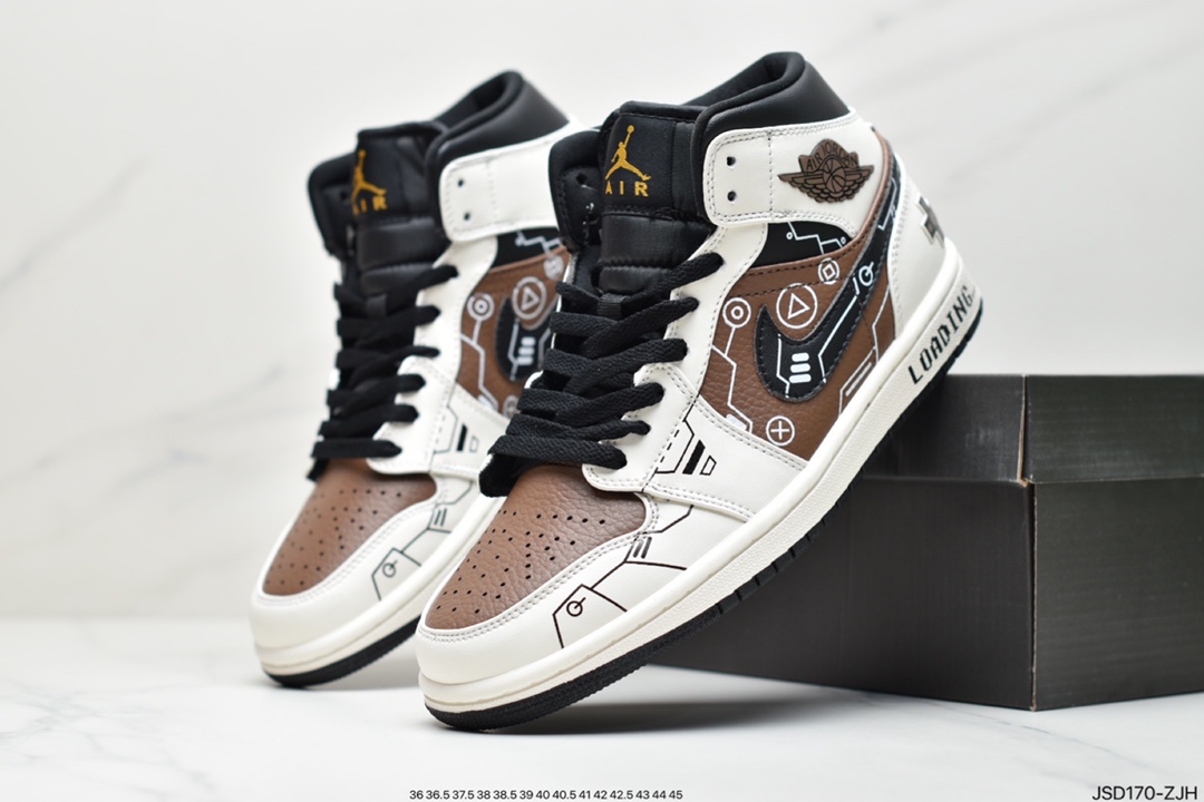 200 公司级Air Jordan 1 Mid AJ1 中帮篮球鞋 DC7294-103