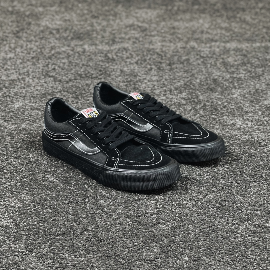 G0 Vans Sk8-Low 纯黑 余文乐同款 日系休闲低帮帆布硫化板鞋