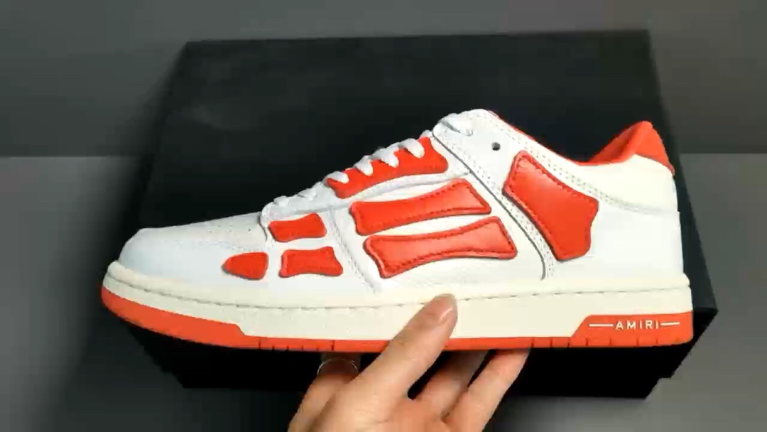 [bone shoes] white red AMlRl Skel Top Low Casual Sneakers Item No.: MFS003 124