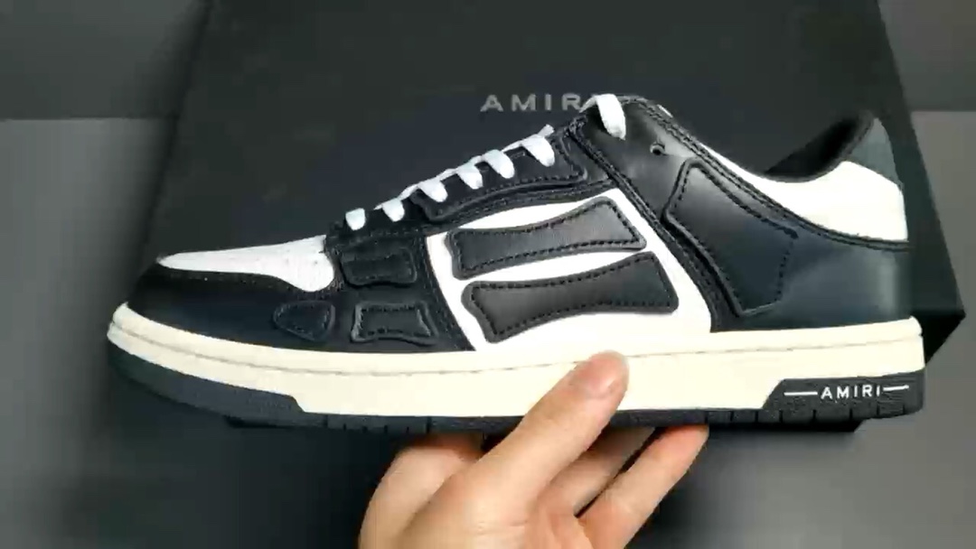 [Bone Shoes] Black and White 2021 Edition AMlRl Skel TopLow casual skate shoes