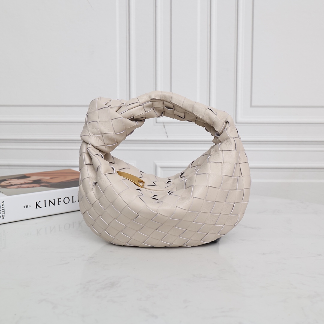 Sac à main hobo Bottega Veneta en cuir d'agneau tressé avec nœud
