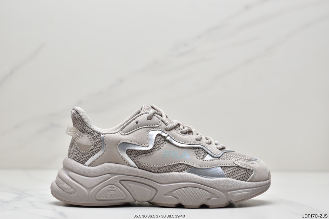 Fila Retro Running Mars Series Daddy Style Running Shoes ”Mesh Fog Grey Silver” T12W135205FGS