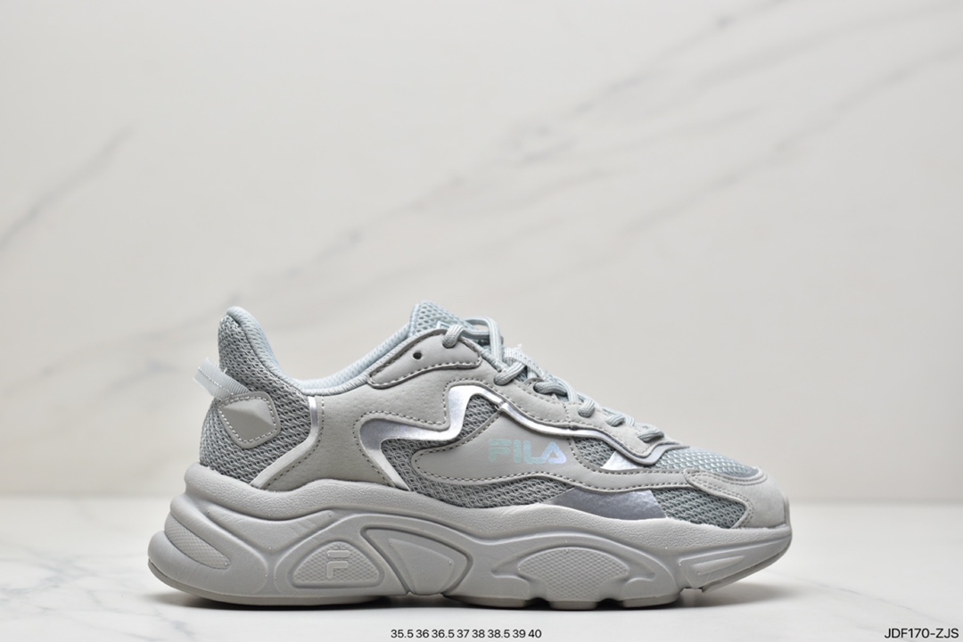 Fila Retro Running Mars Series Daddy Style Running Shoes ”Mesh Fog Grey Silver” T12W135205FGS