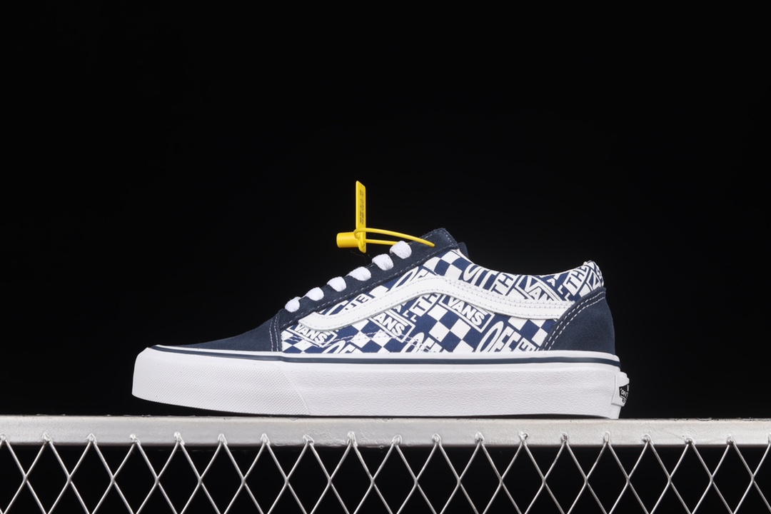 G0 Off white x Vans Old Skool 范斯联名款官方新配色 低帮运动滑板鞋 VN0A3WKT4QAOFF white 此次与VANS再度联名，释出低帮新配色，材料选用鹿皮黑兰色调为主，鞋身采用原厂进口8A布料印有OFF-THE WAL