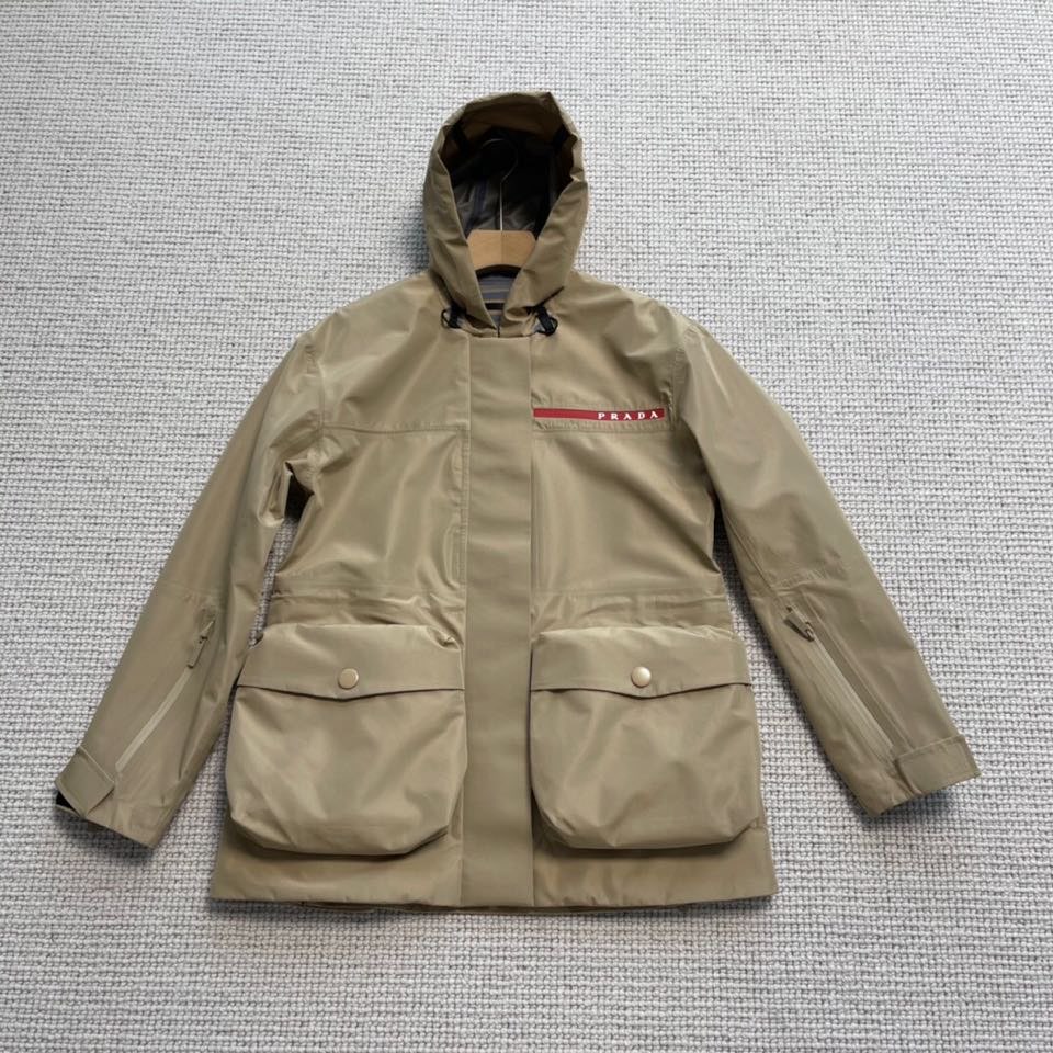 Prada LR-Mx2 Technical GORE-TEX Nylon Jacket Windbreaker Outerwear