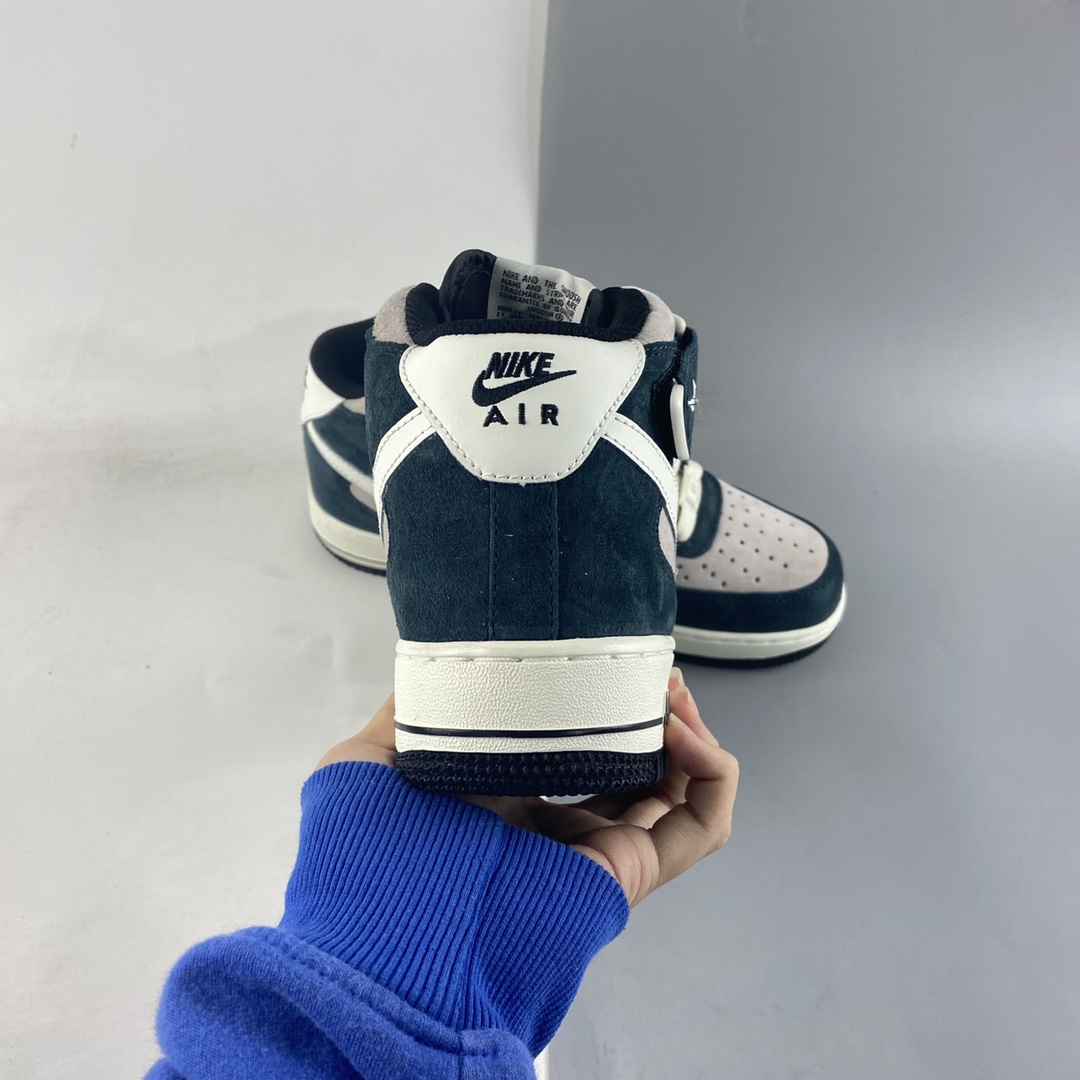 P260 NIKE Air Force 1 MID ’07 奶白灰绿配色 空军一号中帮休闲板鞋 DE6933-865