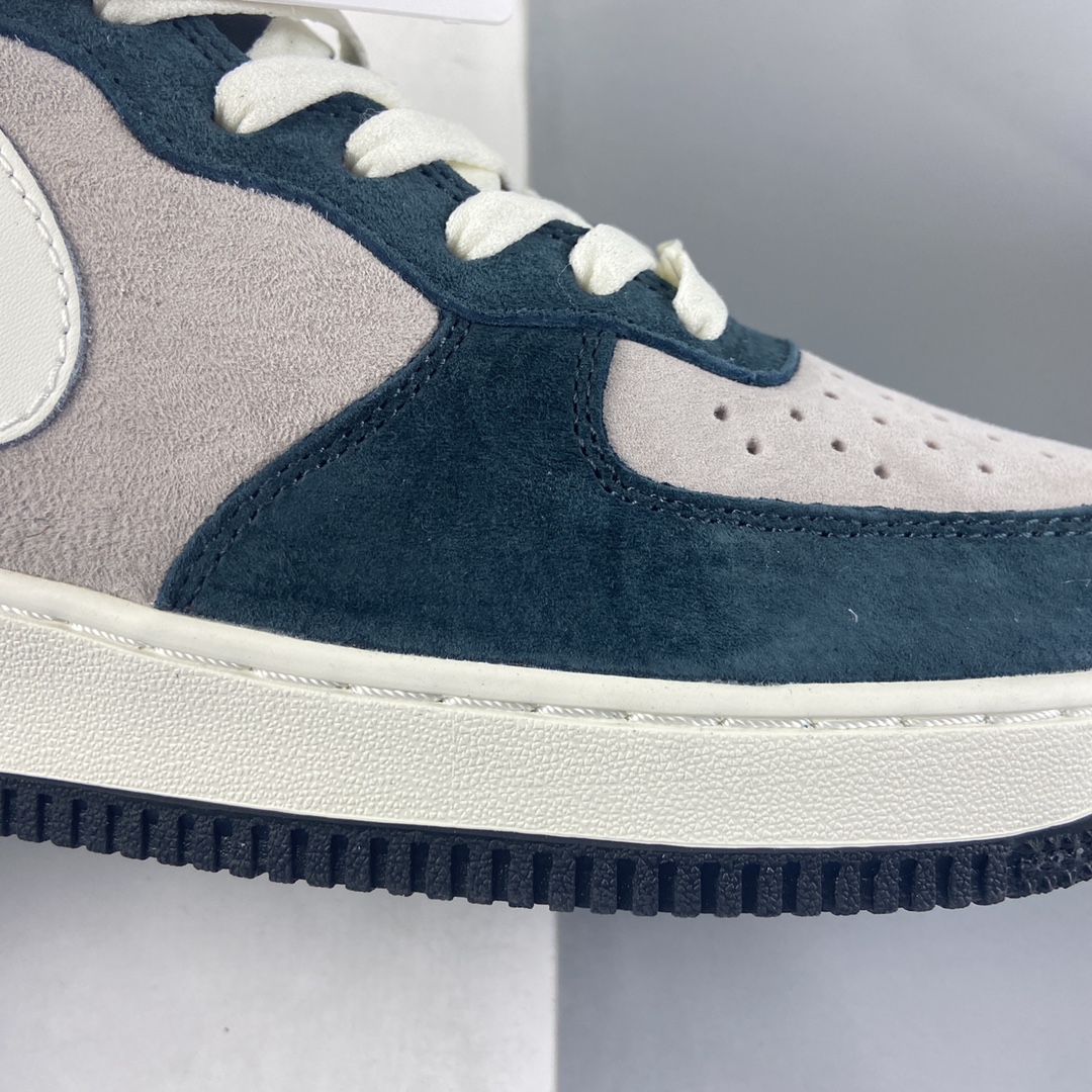 P260 NIKE Air Force 1 MID ’07 奶白灰绿配色 空军一号中帮休闲板鞋 DE6933-865