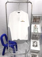 Balenciaga Clothing T-Shirt Combed Cotton Spring Collection Short Sleeve