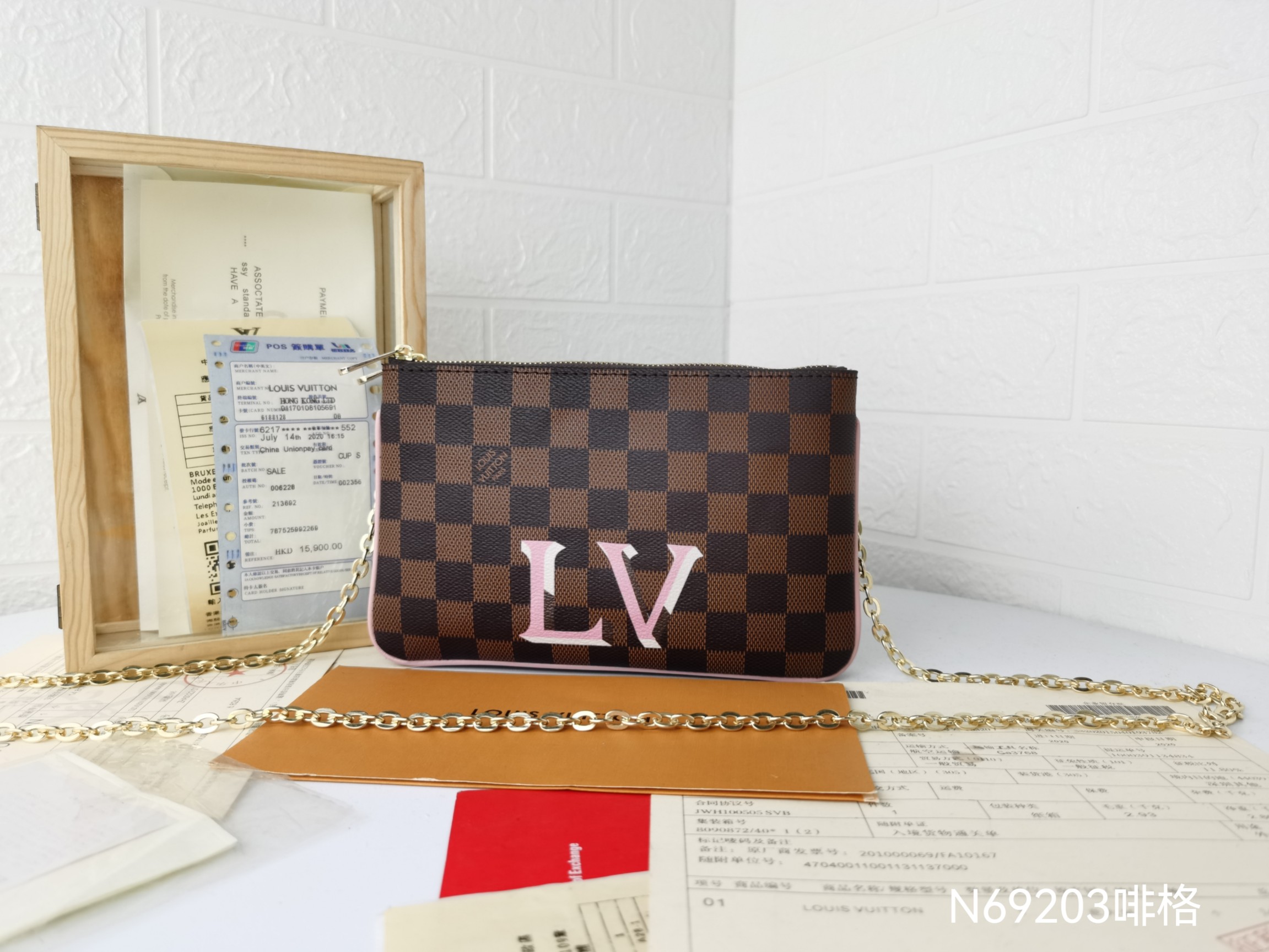 Premium Leather Long Wallet - Front View