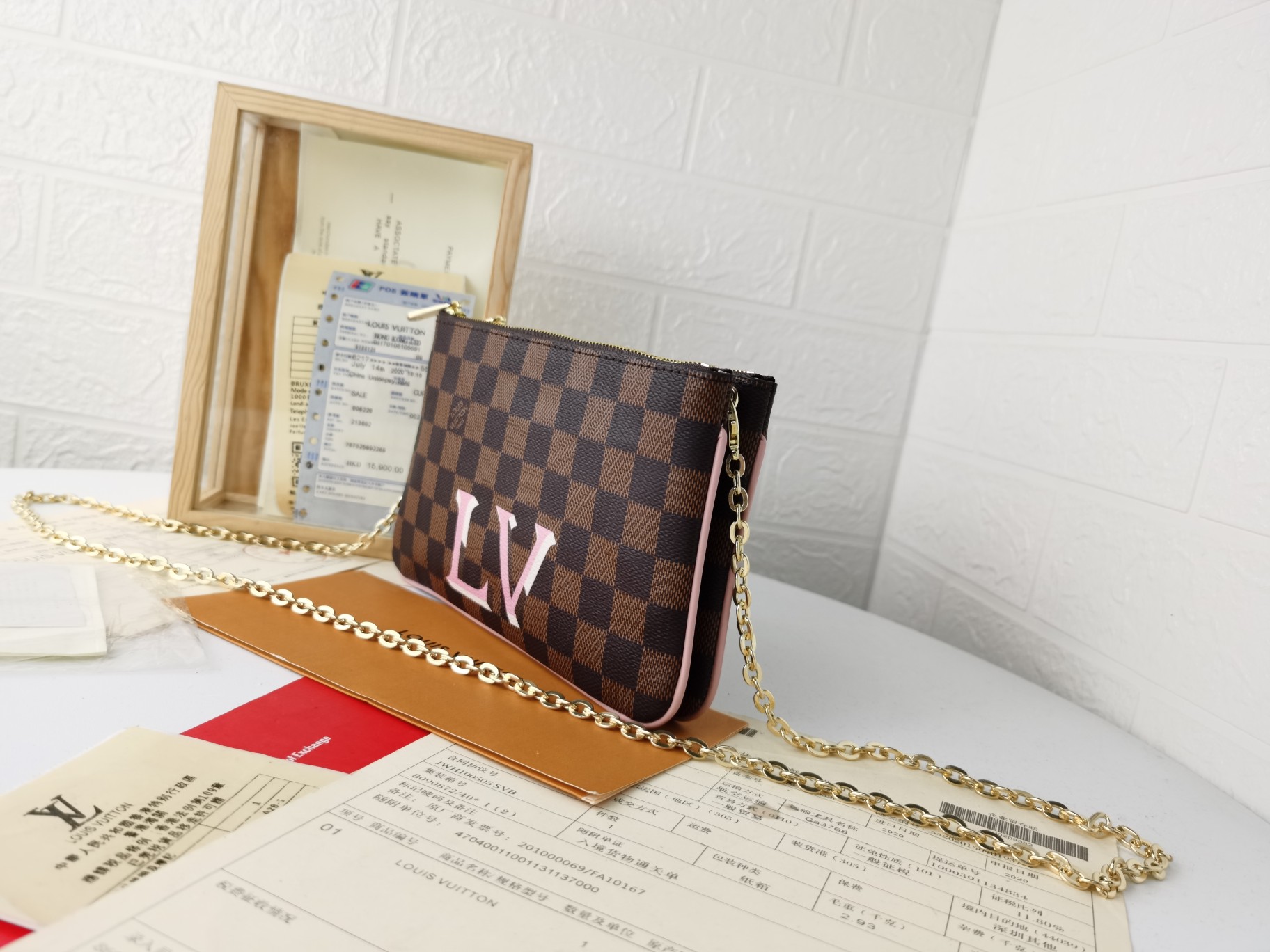 Premium Leather Long Wallet - Crossbody Strap