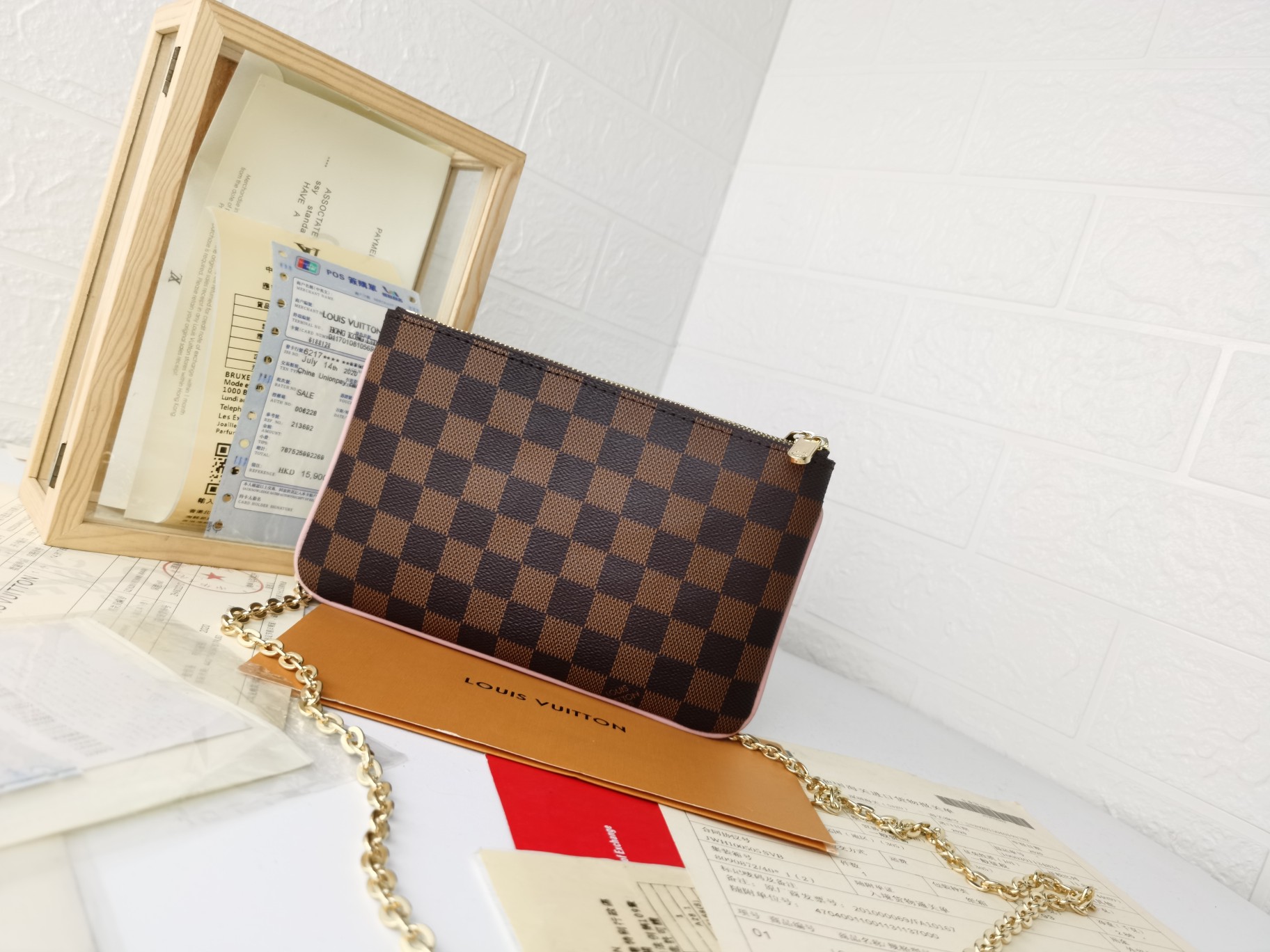 Premium Leather Long Wallet - Interior Layout