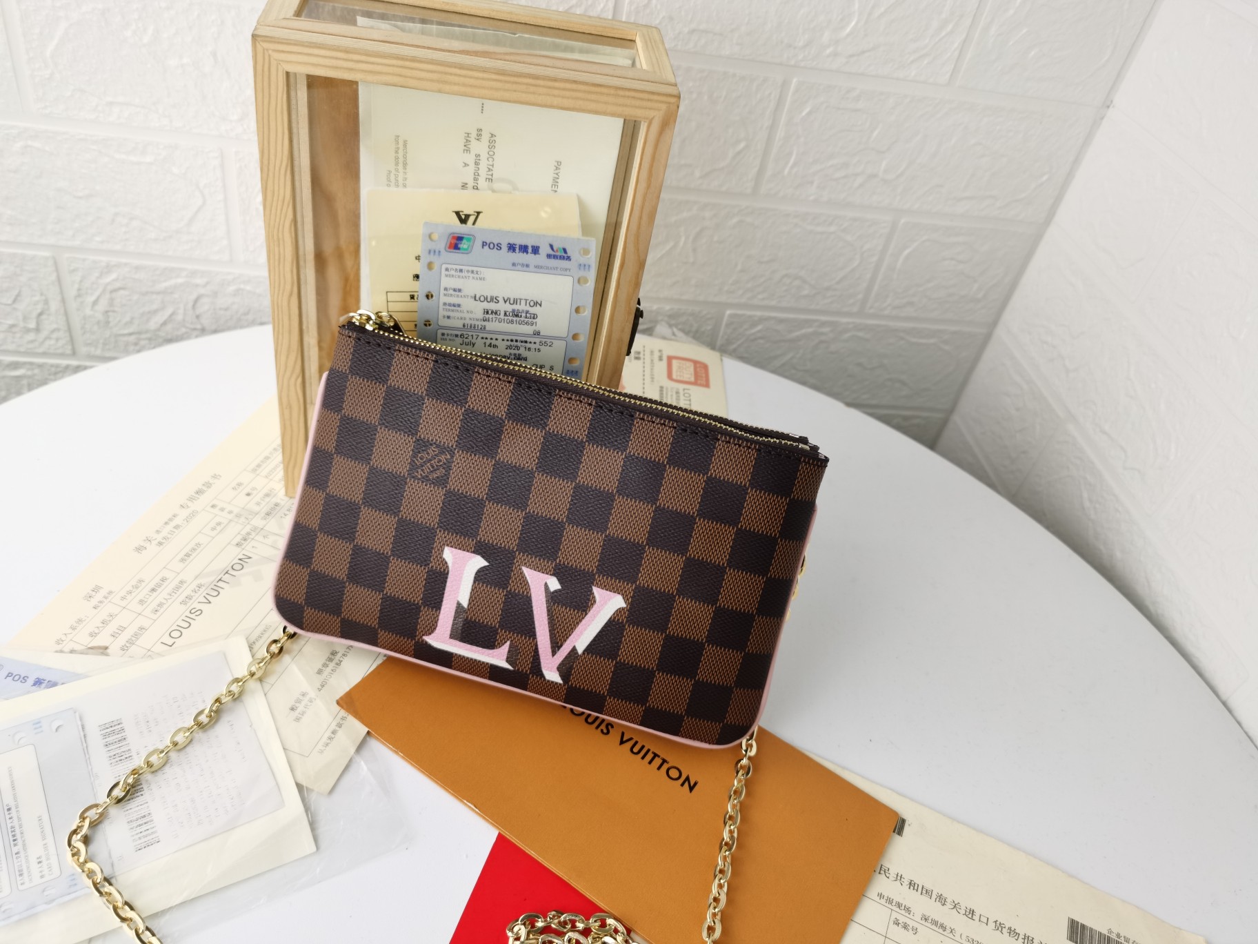 Premium Leather Long Wallet - Back View