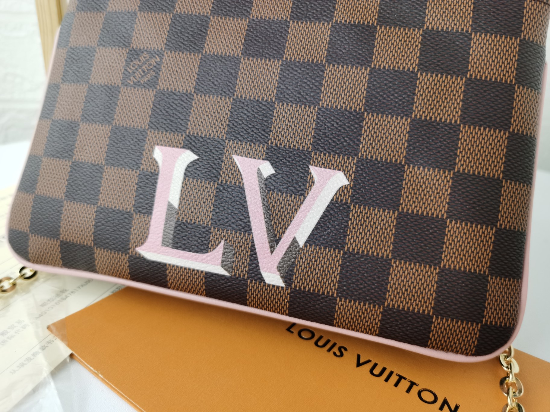 Premium Leather Long Wallet - Leather Detail