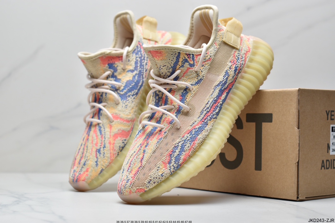 Joint Ride Kanye West x Adidas Yeezy Boost 350 V2”Light” Cotton White Jogging Shoes HQ6316 B371