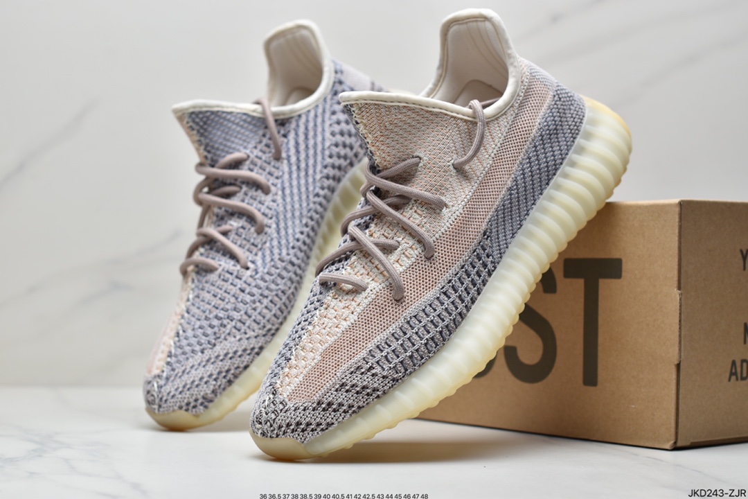 Joint Ride Kanye West x Adidas Yeezy Boost 350 V2”Light” Cotton White Jogging Shoes HQ6316 B371