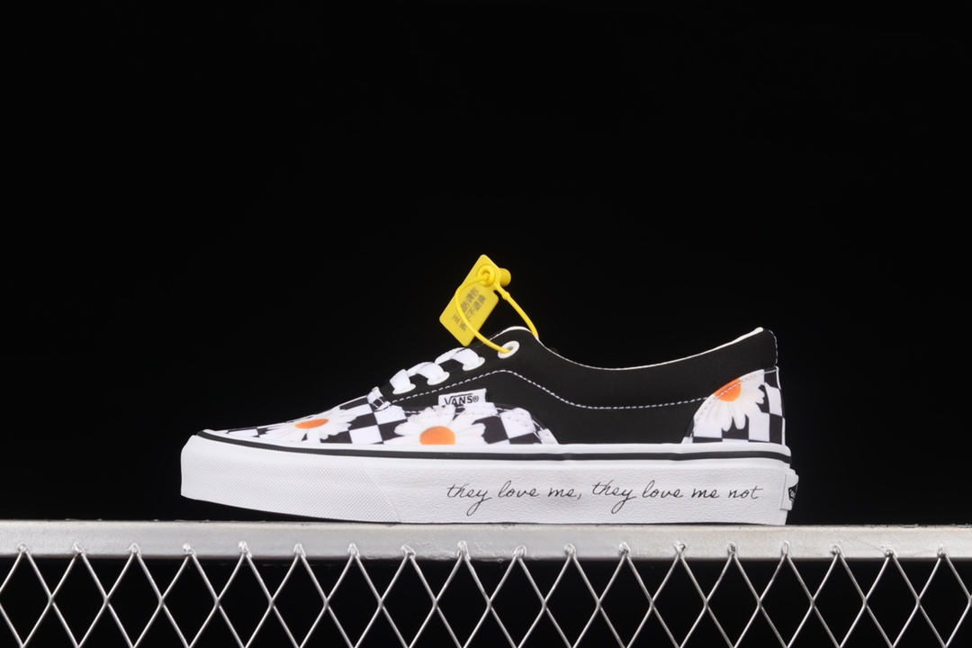 G0 Vans Era 范斯官方 黑色棋盘格小雏菊 低帮帆布鞋 VN0A5KX5B0B