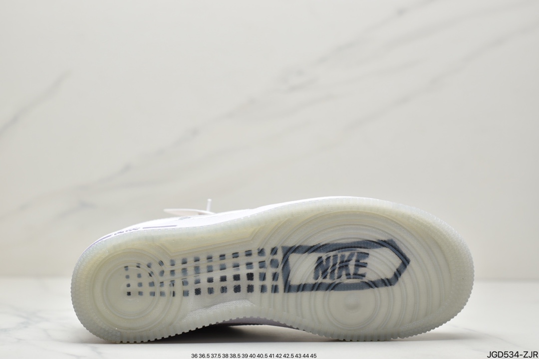 180 公司级耐克Nike Air Force1Low 白灰裸眼3D 官方同步 CW5909-100