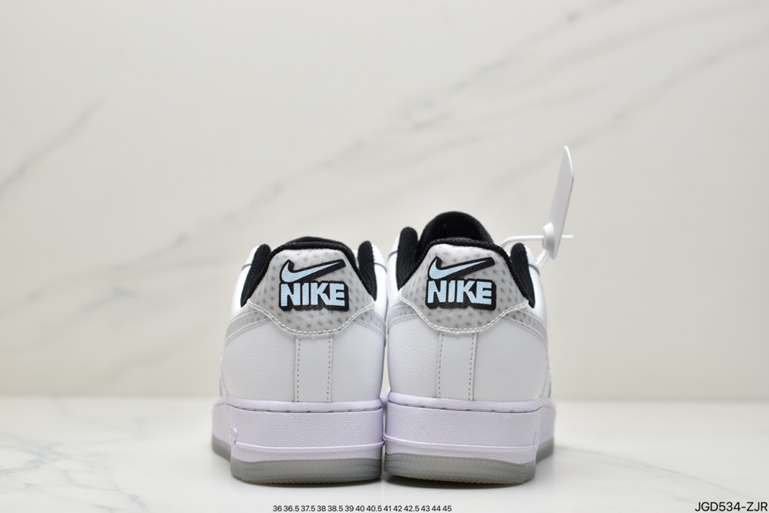 180 公司级耐克Nike Air Force1Low 白灰裸眼3D 官方同步 CW5909-100