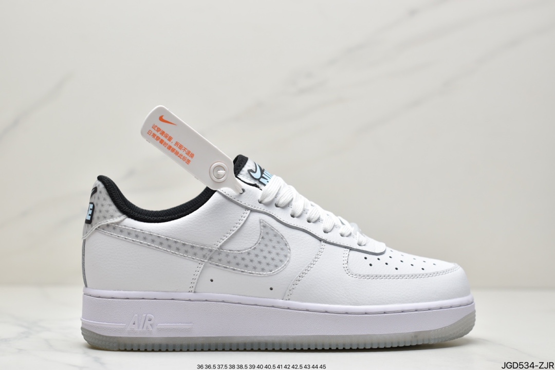 180 公司级耐克Nike Air Force1Low 白灰裸眼3D 官方同步 CW5909-100