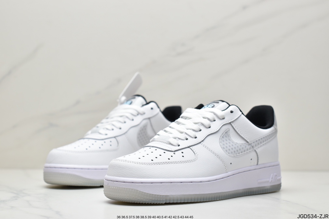 180 公司级耐克Nike Air Force1Low 白灰裸眼3D 官方同步 CW5909-100