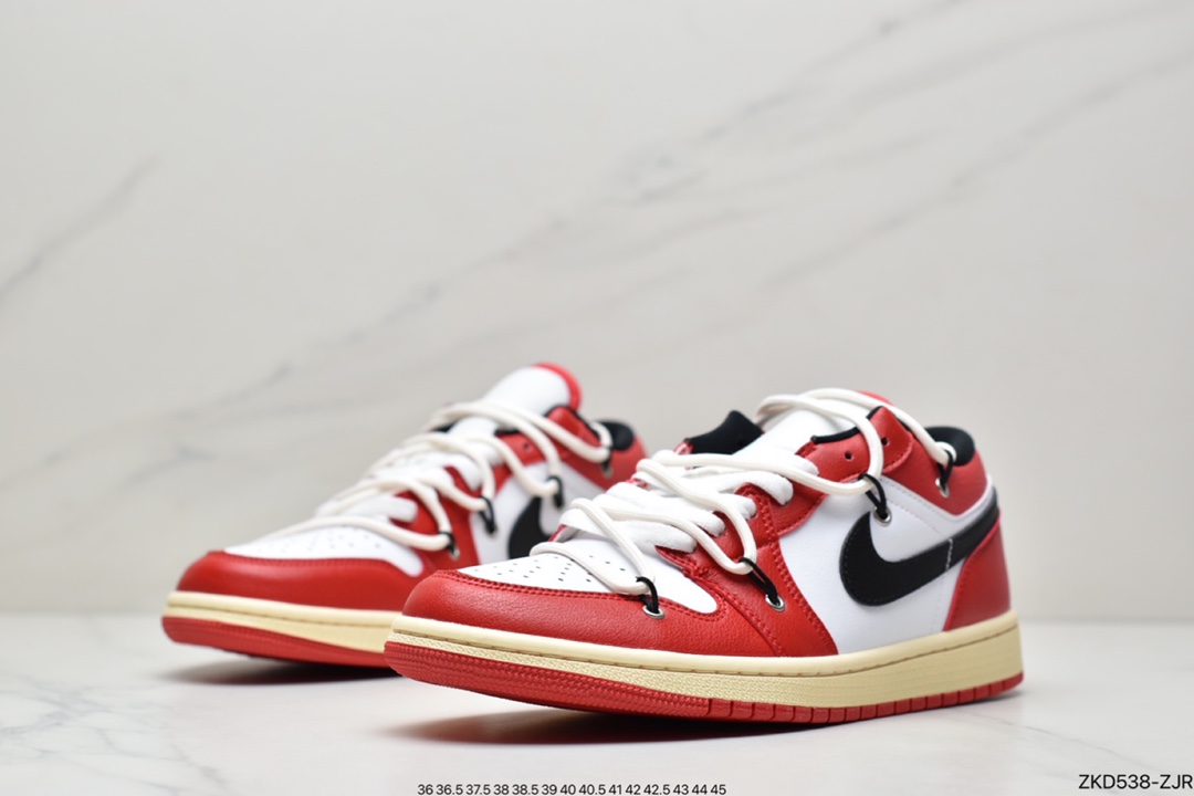 270 公司级耐克Nike Air Jordan 1 Low”Chicago”AJ1乔丹一代低帮篮球鞋553558-118