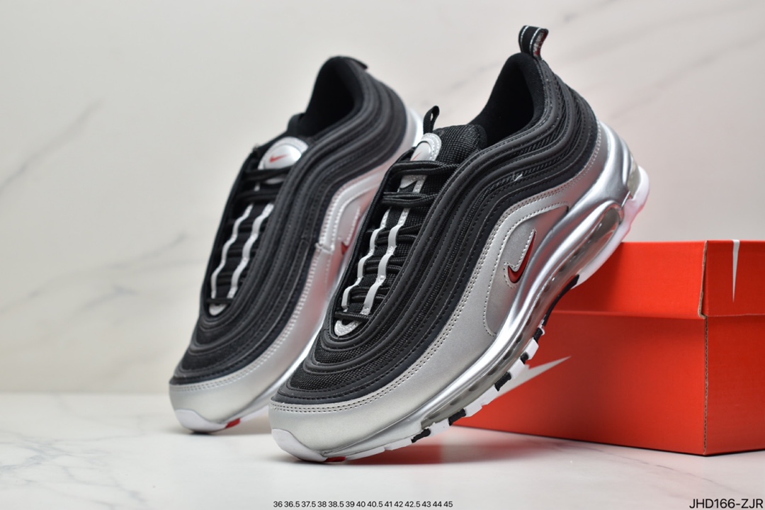 190 公司级耐克NIKE AIR MAX 97 液态黑银AT5458-001