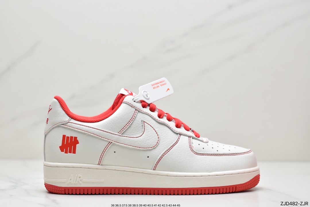 240 Undefeated x Nike Air Force 1 Low 米白绿 空军一号低帮休闲板鞋 UN1315-600