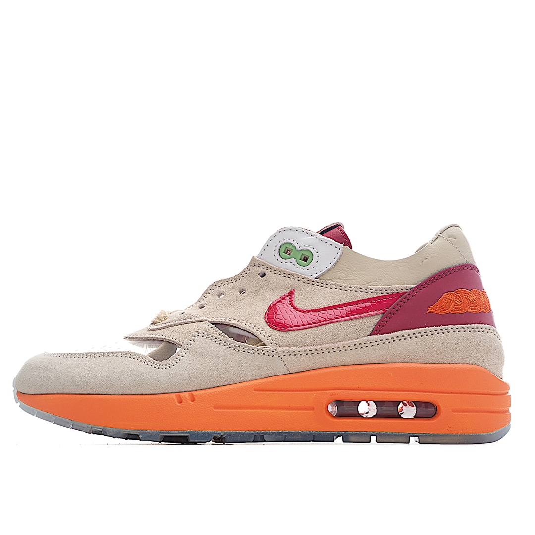 G5 CLOT x Nike Air Max 1 “Kiss of Death”“死亡之吻”这双鞋对于球鞋圈和陈冠希的意义都相当重大 CLOT x Nike Air Max 1 「死亡之吻」不仅运用了半透明材质、中国中医针灸、中国风刺绣等元素，在配色的和谐均衡方面也做得非常不错。