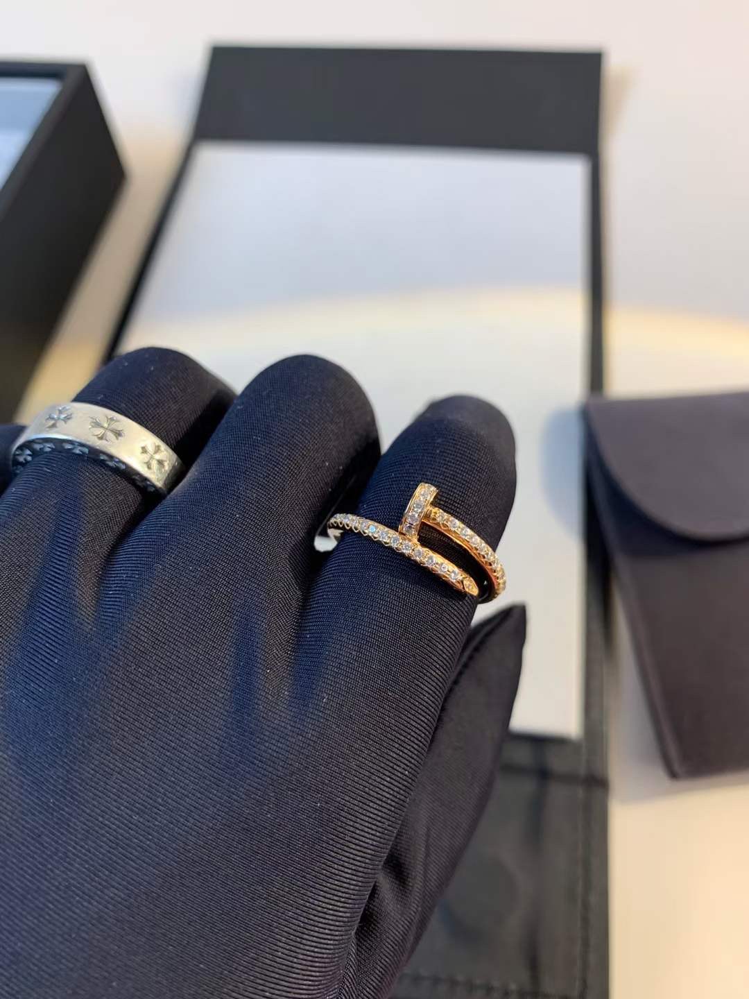 Cartier Cartier 卡地亚 钉子戒指 满钻款