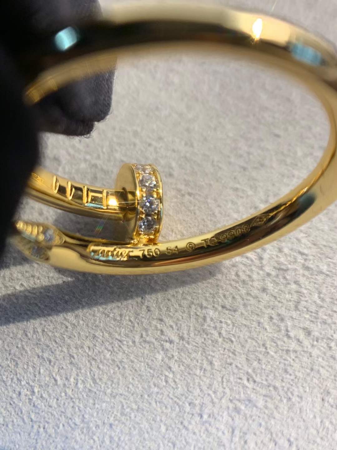 Cartier Cartier 卡地亚 钉子戒指 金色 满钻款