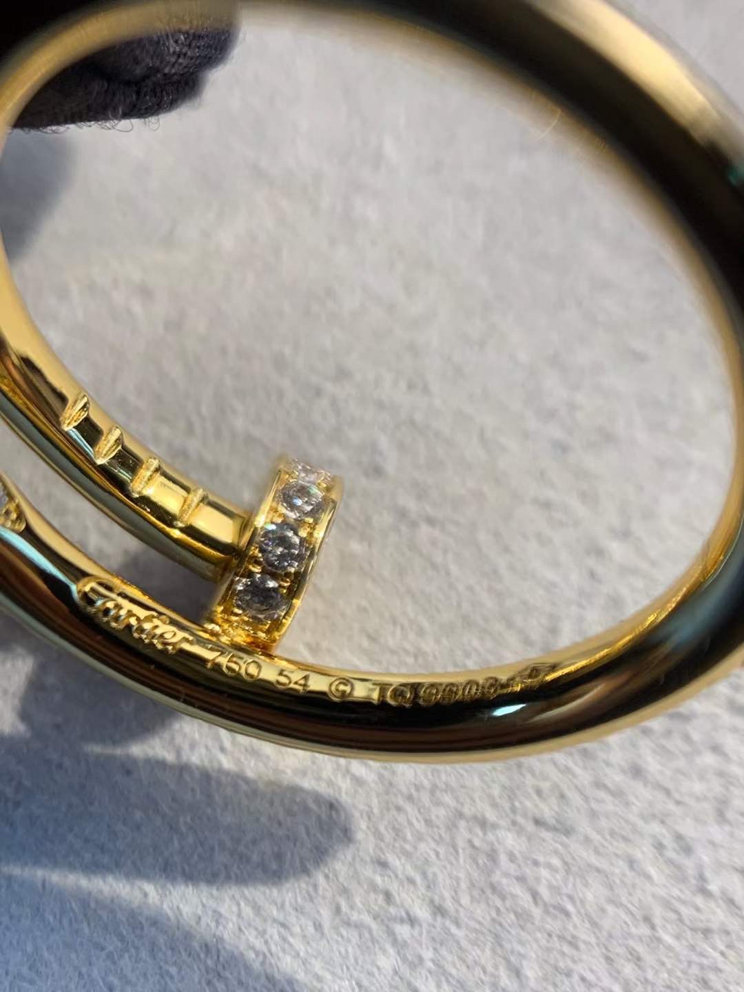 Cartier Cartier 卡地亚 钉子戒指 金色 满钻款