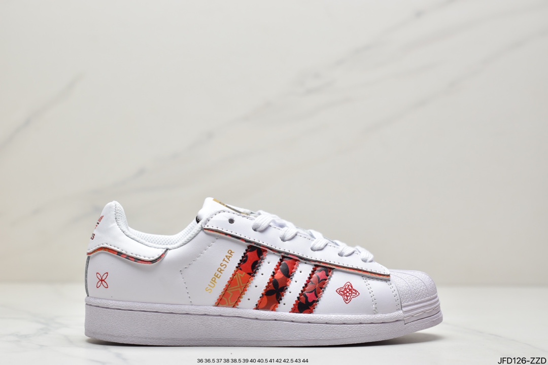 /adidas Clover Originals Superstar ”Mickey FANGTASTIC” Shell Head Lunar New Year Edition Joint Board Shoes GX8839