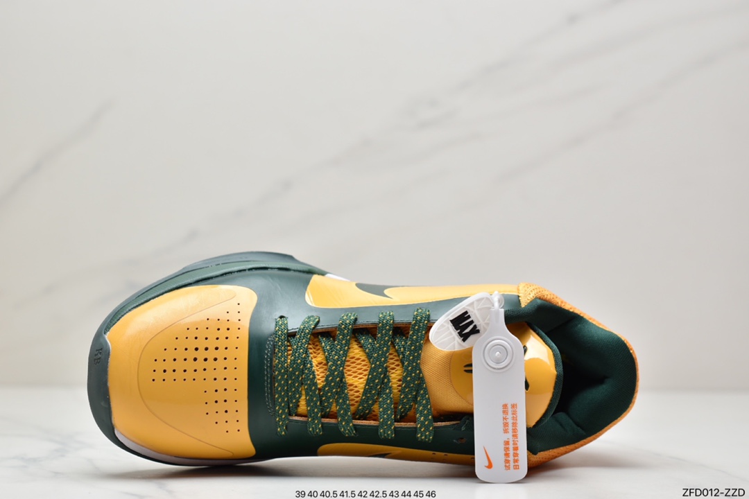 280 公司级耐克Nike Zoom Kobe V Big Stage Home 白金复刻实战运动低帮文化篮球鞋386429-700