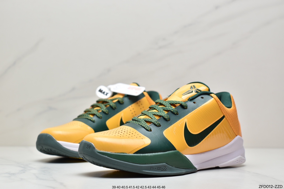280 公司级耐克Nike Zoom Kobe V Big Stage Home 白金复刻实战运动低帮文化篮球鞋386429-700