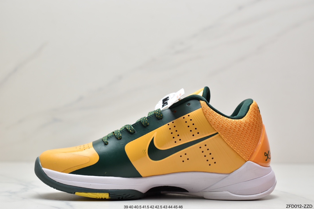 280 公司级耐克Nike Zoom Kobe V Big Stage Home 白金复刻实战运动低帮文化篮球鞋386429-700