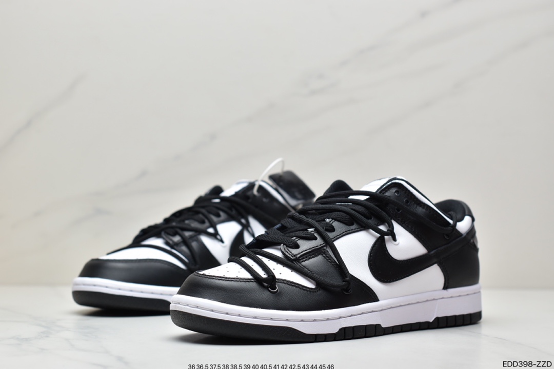340 Nike SB Dunk Low Lot”Black/White”扣篮系列低帮经典百搭休闲运动板鞋CT0856-103