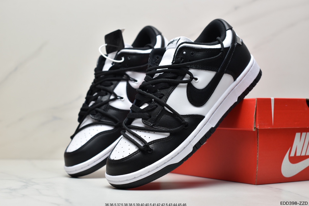 340 Nike SB Dunk Low Lot”Black/White”扣篮系列低帮经典百搭休闲运动板鞋CT0856-103