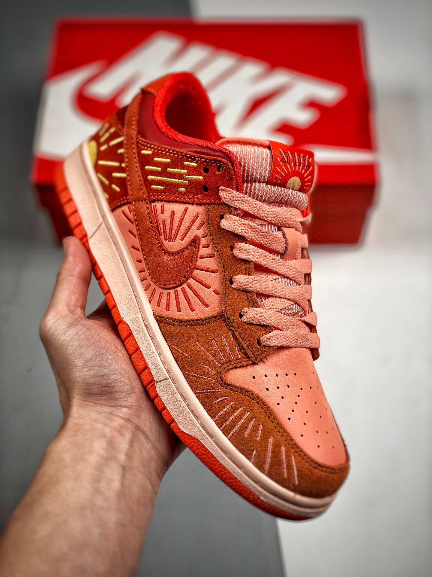 Nk Dunk SB Low naranja sucio, solsticio de invierno, producción original de fábrica grande, fotos reales de estreno, ma…
