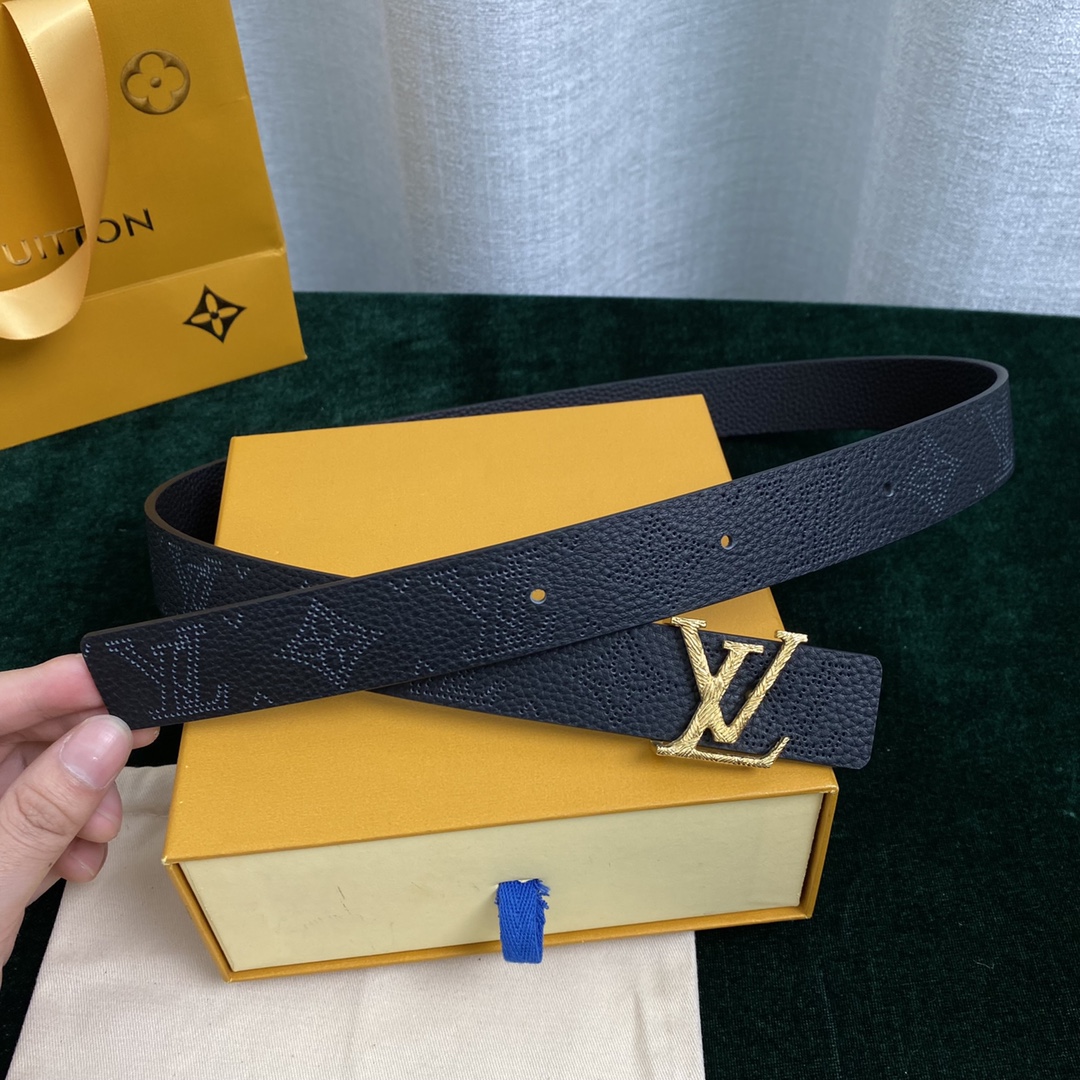 Louis Vuitton Belts Women Calfskin Cowhide