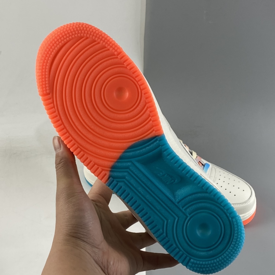 P280 NIKE Air Force 1 MID ’07 米橙蓝 ‘’迈阿密‘’配色中帮空军一号休闲板鞋 MI9663-536