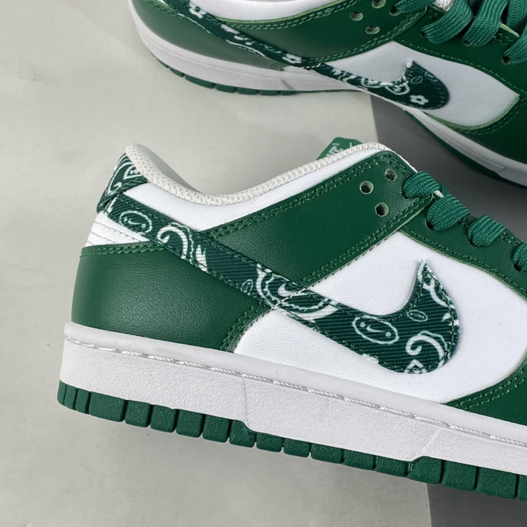 P300 NIKE Dunk Low ”Green Paisley” 腰果花白绿 SB扣碎篮板时尚休闲板鞋 DH4401-102