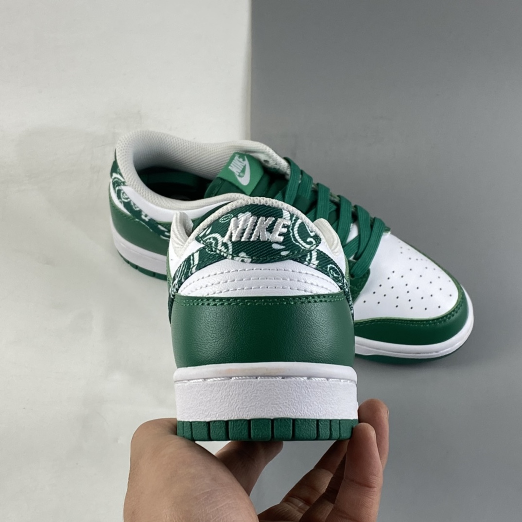 P300 NIKE Dunk Low ”Green Paisley” 腰果花白绿 SB扣碎篮板时尚休闲板鞋 DH4401-102