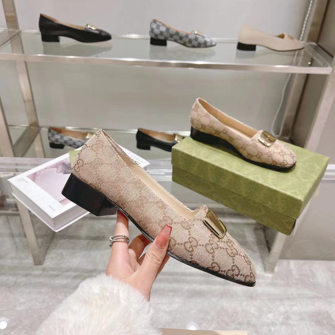 "Stock a largo plazo 》GUCCI Gucci modelos de explosión de moda de primavera zapatos de boca poco pro
