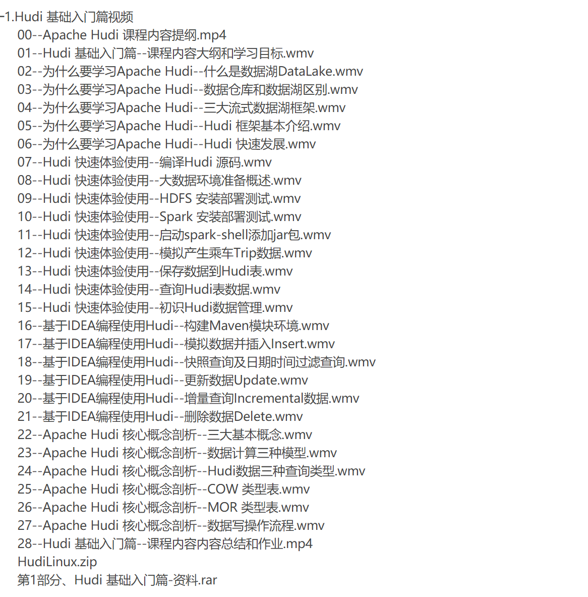 【IT上新】15.数据湖架构开发Hudi 2022