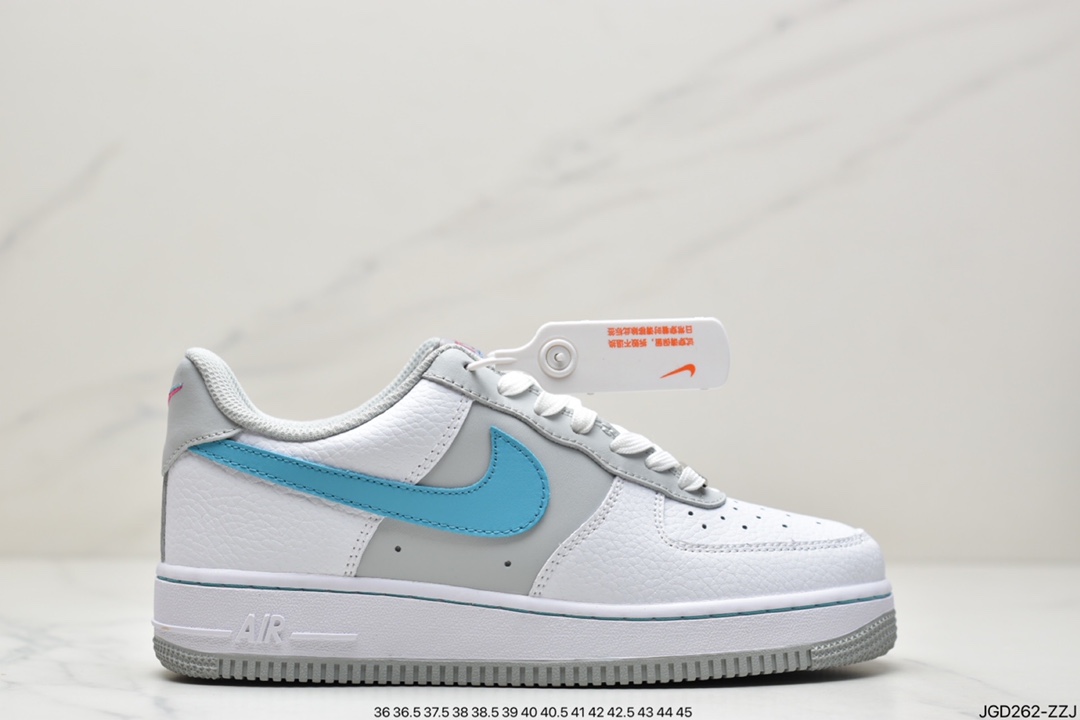 180 公司级Nike Air Force 1 Low 白紫原楦头原纸板 打造纯正空军版型DB0264-100