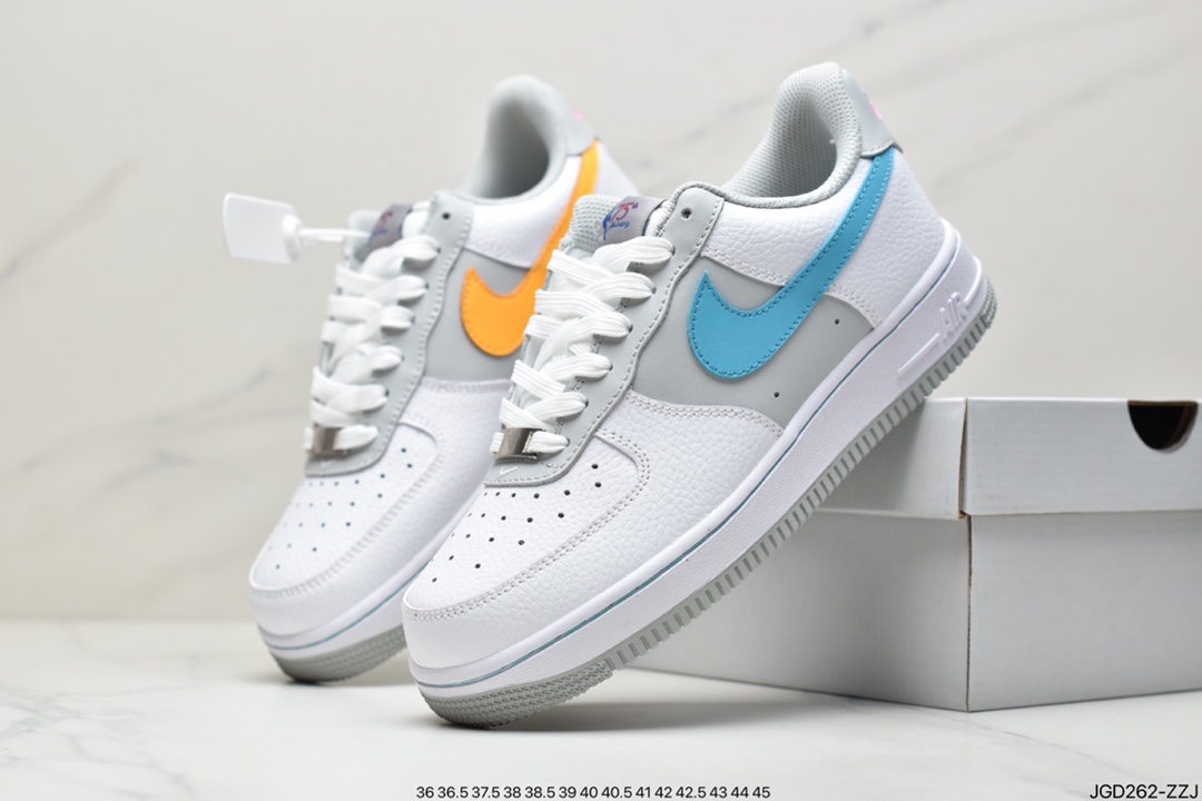 180 公司级Nike Air Force 1 Low 白紫原楦头原纸板 打造纯正空军版型DB0264-100