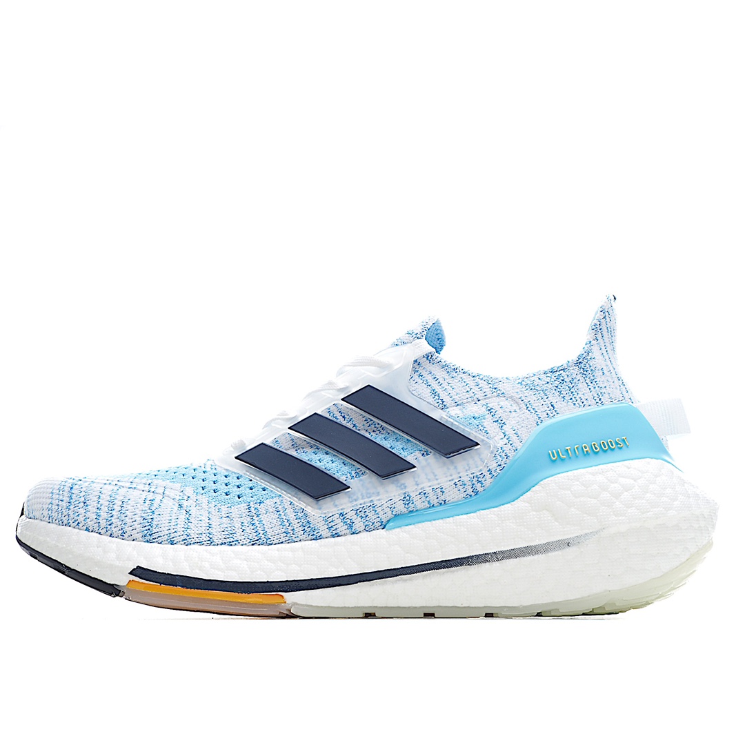 H0 新版本 阿迪 Ad UB7.0 爆米花跑鞋 天蓝