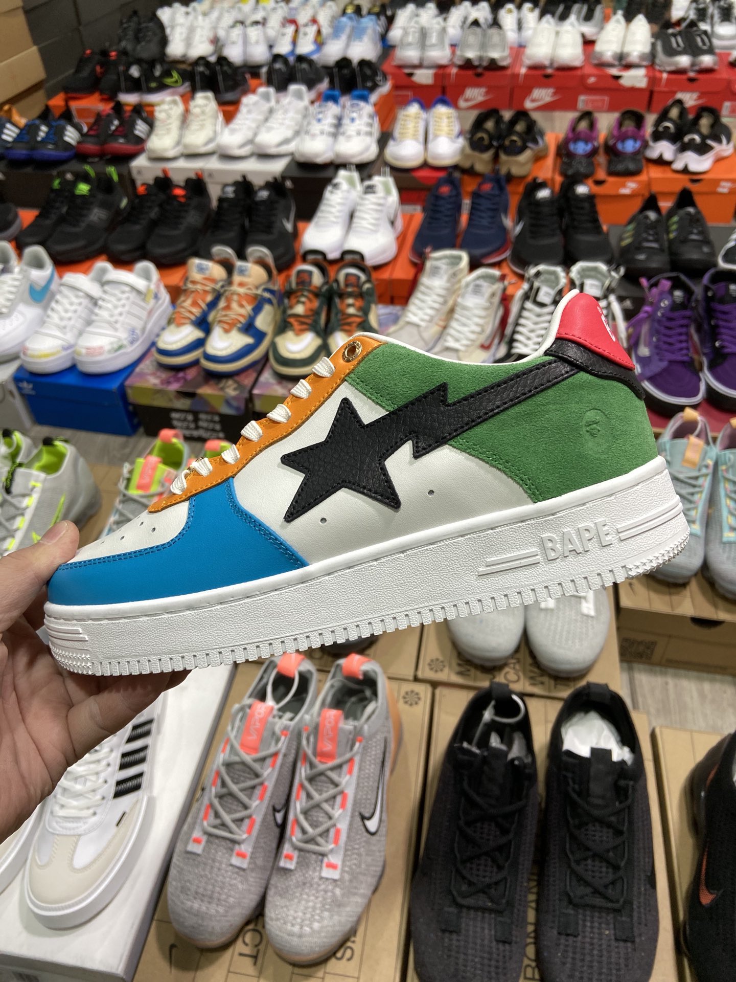 Bapesta, moderno padrino nigo, marca HUMAN MADE BAPE sta sk8 To Nigo", patineta clásica, zapatillas deportiva…