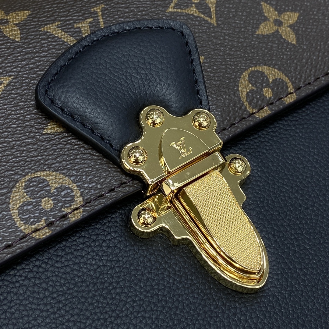 顶级原单VICTOIRE手袋M417314173041732Monogram帆布和精致的小牛皮顶级手工制