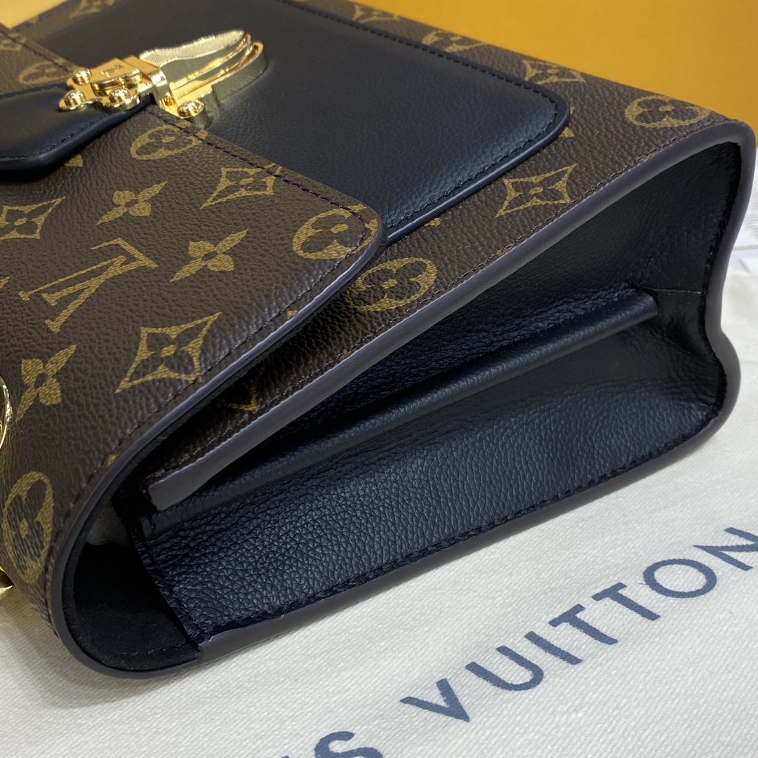 顶级原单VICTOIRE手袋M417314173041732Monogram帆布和精致的小牛皮顶级手工制